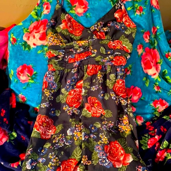 BEAUTIFUL FLORAL SUMMER DRESS - Picture 1 of 5